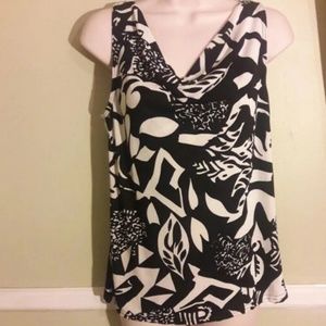 Heavenly women's black and white blouse